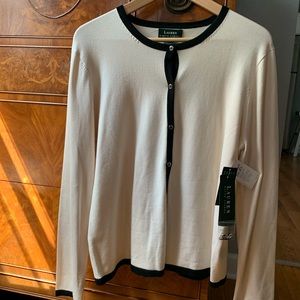 Lauren Ralph Lauren Crewneck Cardigan Sweater XL
